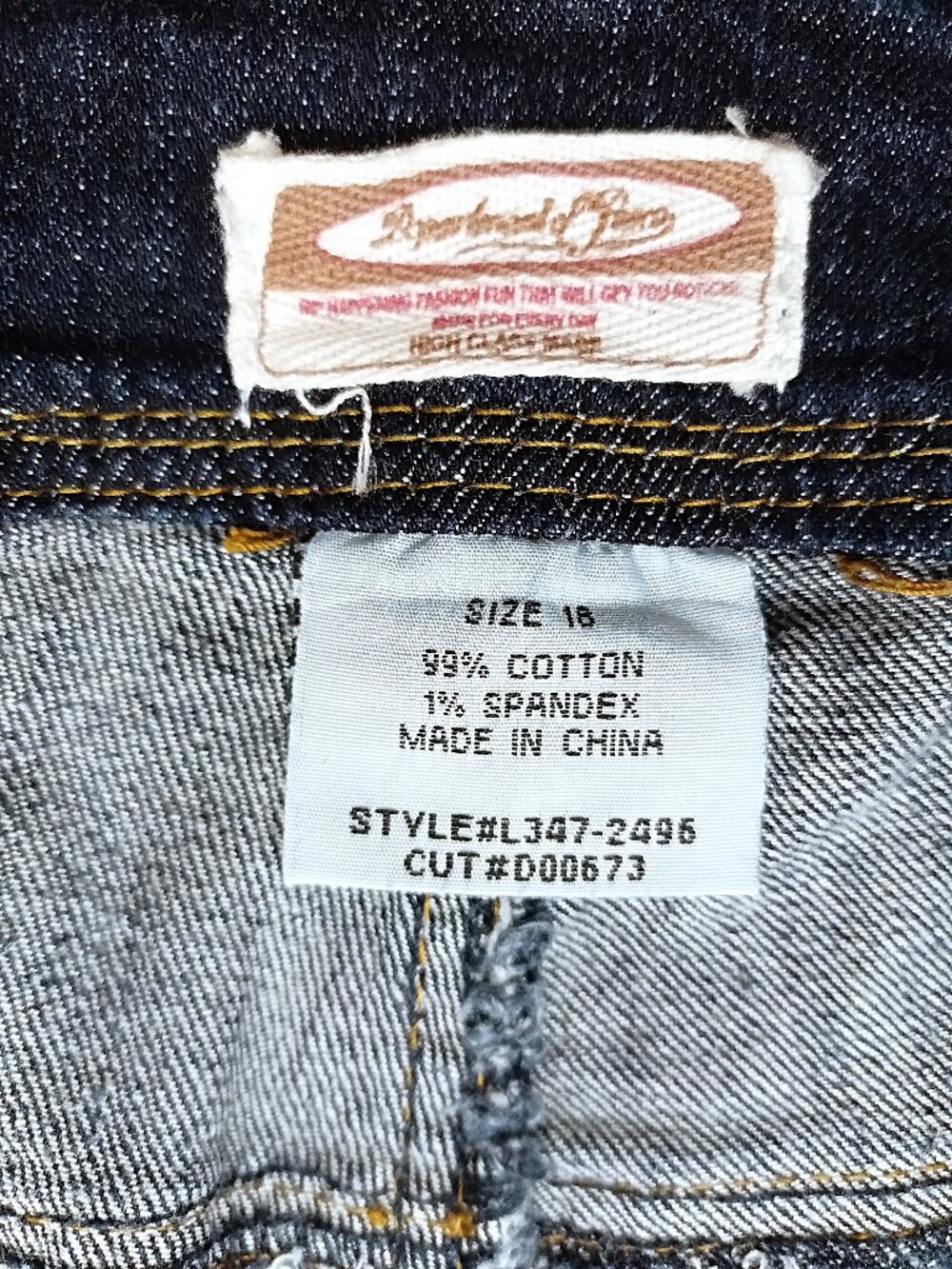 DEPARTMENT OF PEACE Bootcut Jeans. Plus Size 18 - Picture 9 of 10